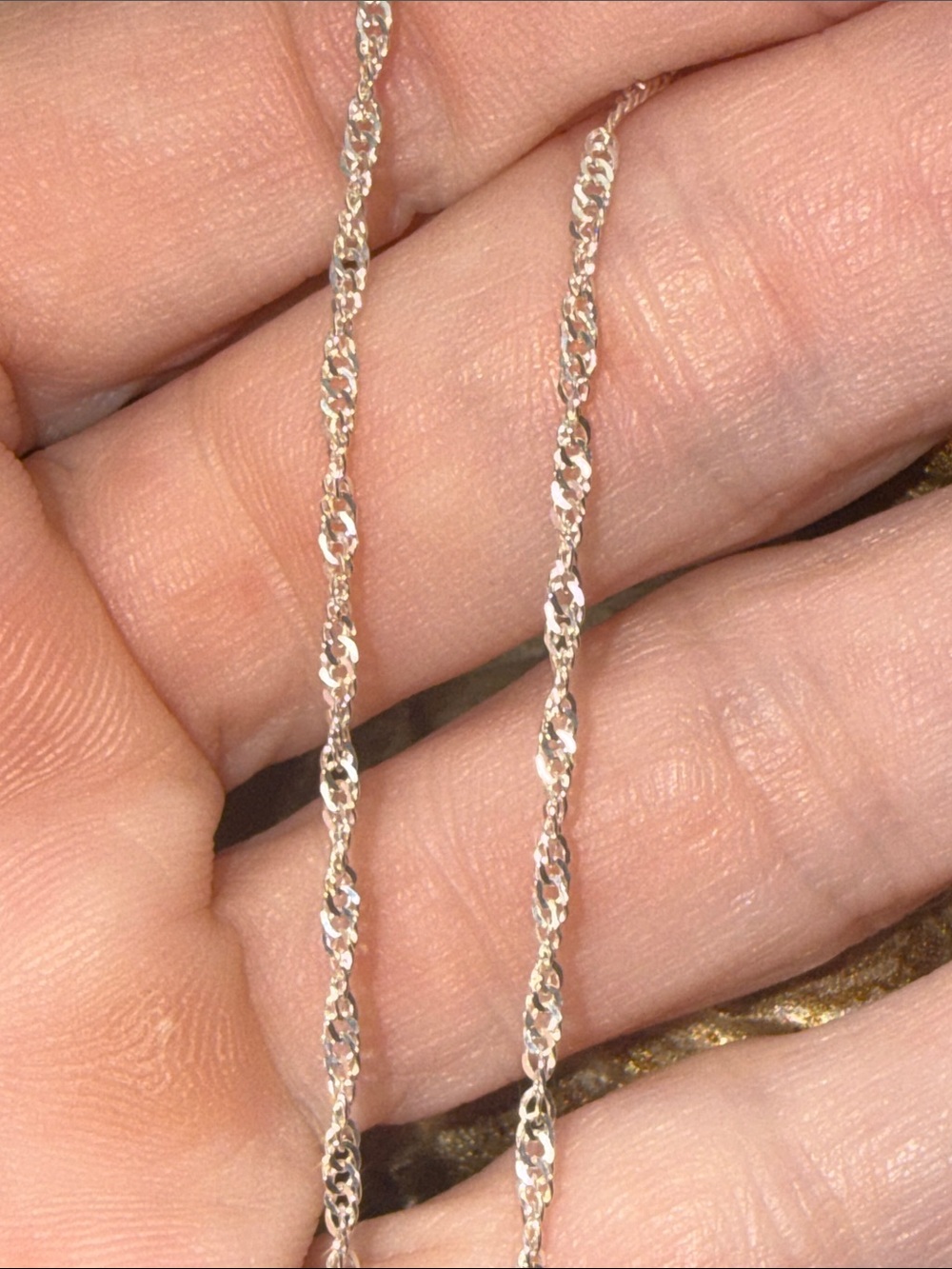 925 Sterling Silver Rope Chain Anklet 9” NEW